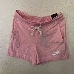 Pink Nike adjustable shorts